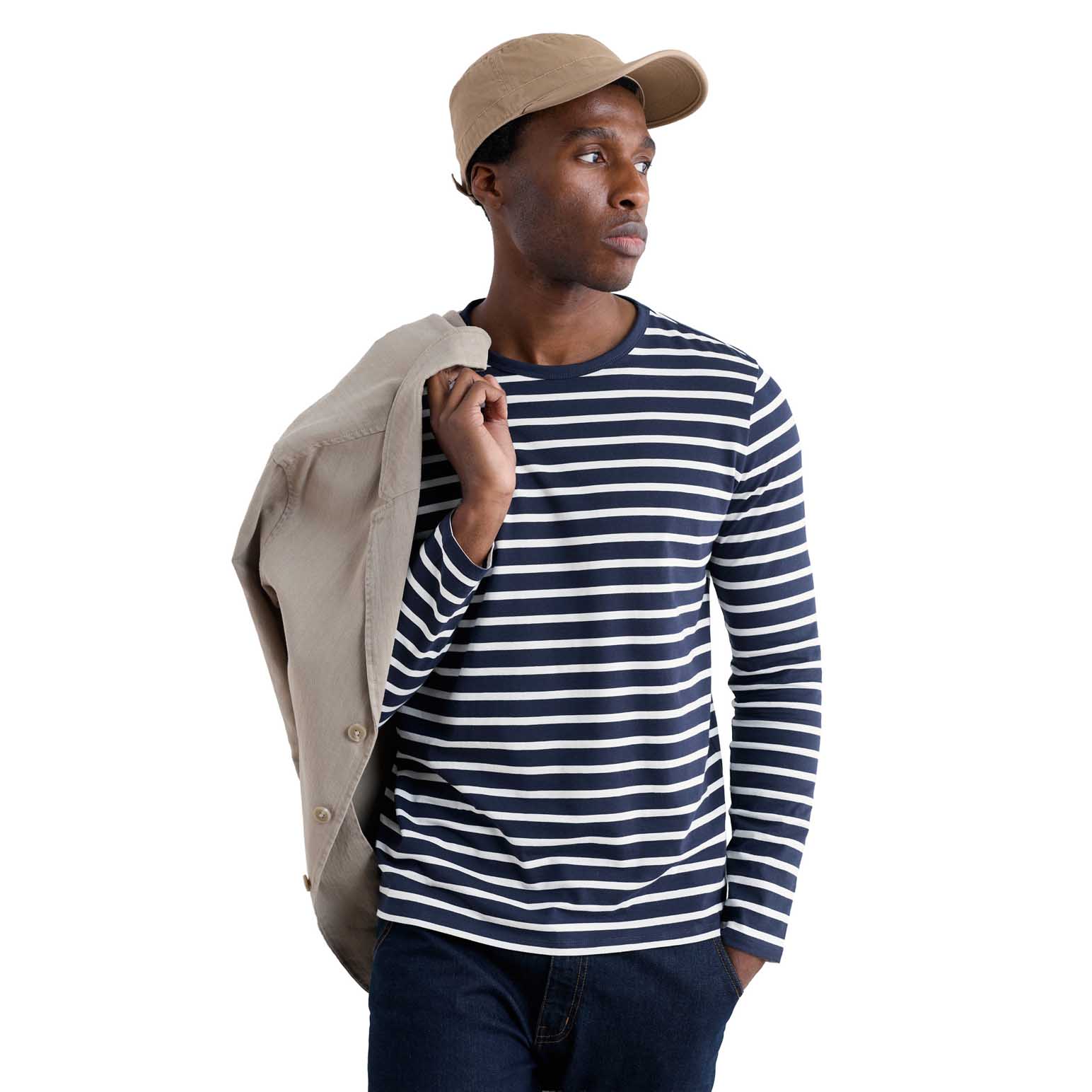 Seasalt Cornwall Sailor Shirt Breton Maritime Chalk
